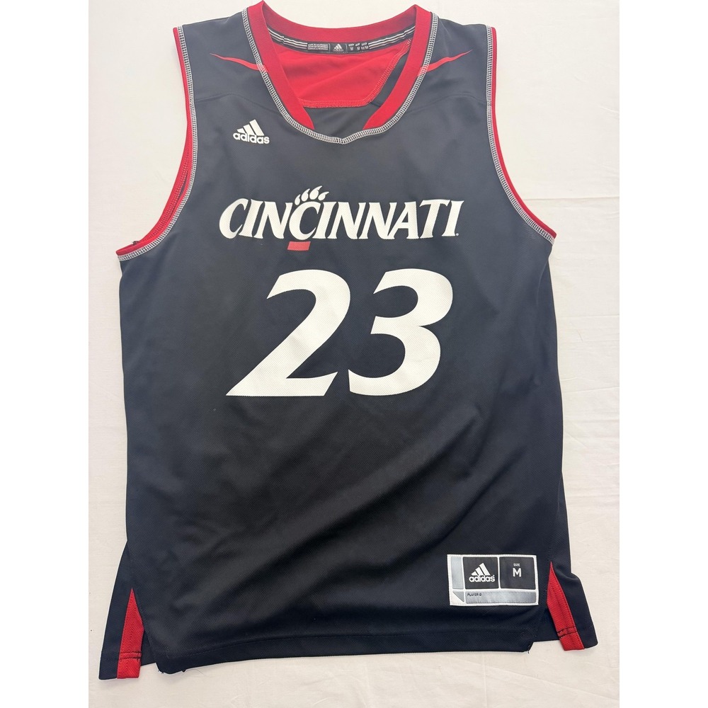 Cincinnati Bearcats Jersey Mens Medium Black NCAA Basketball‎ Adidas 23